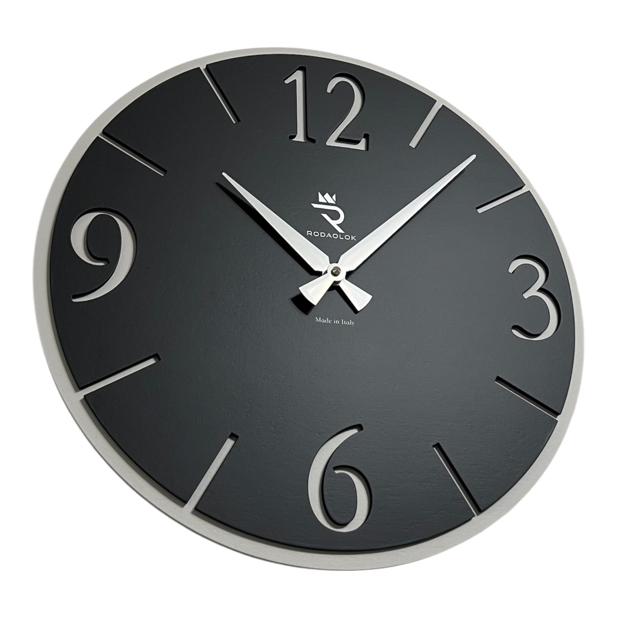 Design Moderno Minimal, Doppio Livello, Meccanismo Tedesco Silenzioso, Made in Italy – Ø38 cm