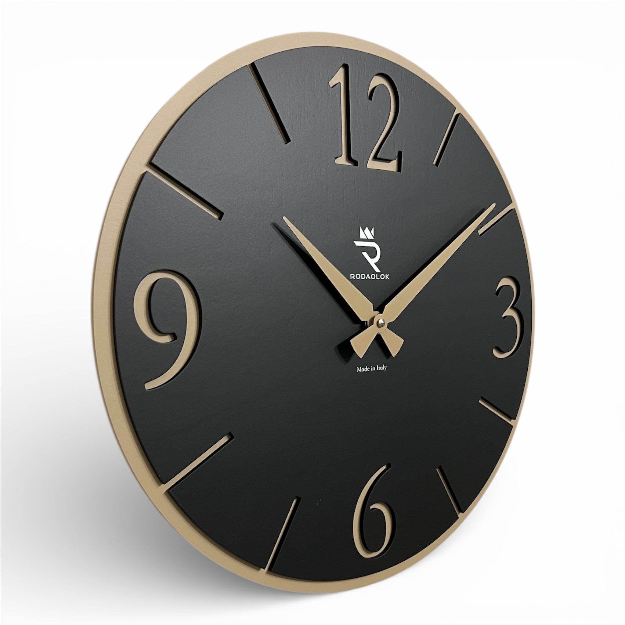 Design Moderno Minimal, Doppio Livello, Meccanismo Tedesco Silenzioso, Made in Italy – Ø38 cm